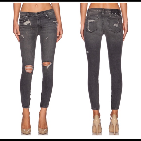 KSUBI Spray On Distressed Skinny Jean Carbon Black - Picture 2 of 6